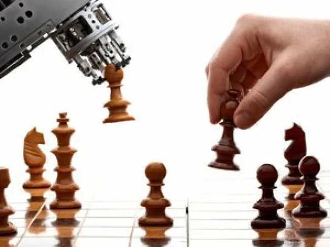 Robots playing chess